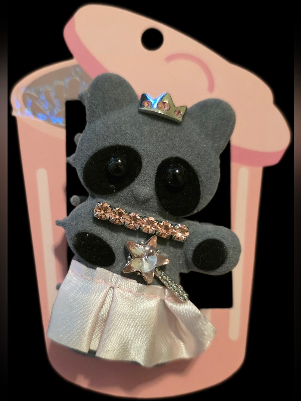 Raccoon Princess Hair Clip